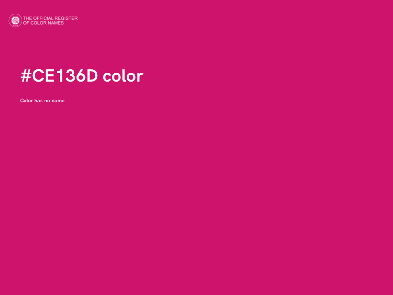 #CE136D color image