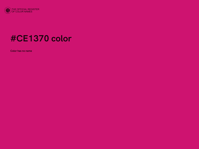 #CE1370 color image