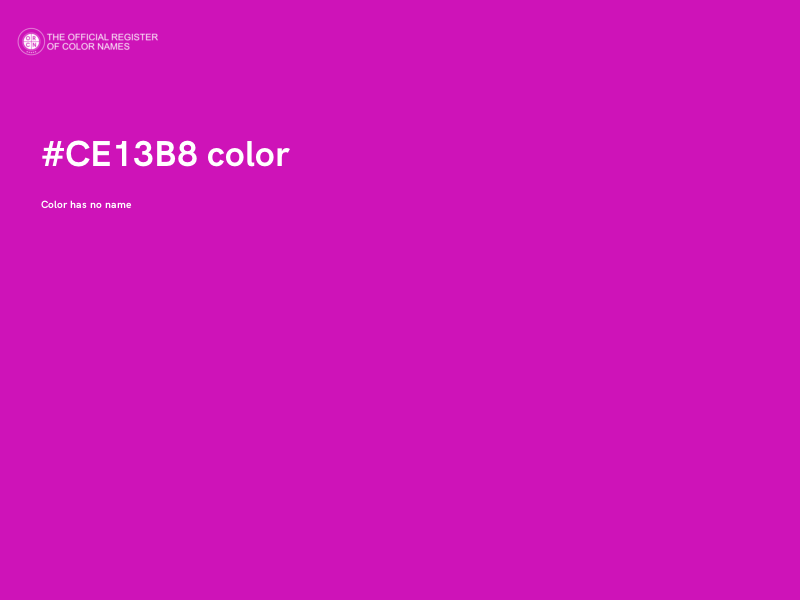 #CE13B8 color image