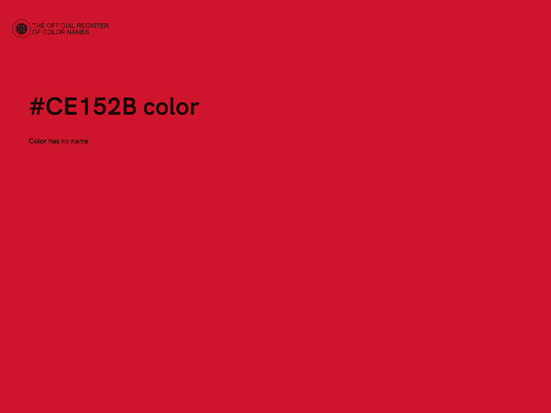 #CE152B color image