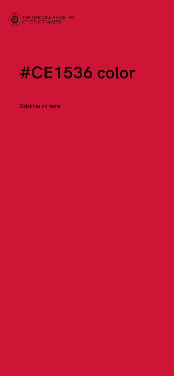 #CE1536 color image