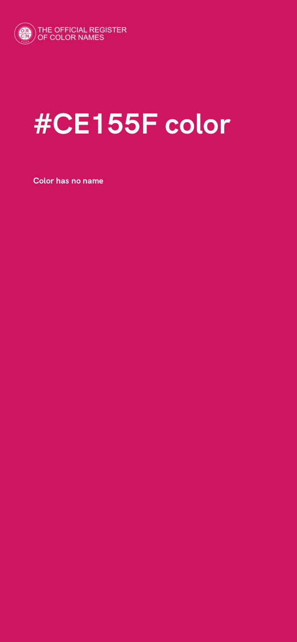 #CE155F color image