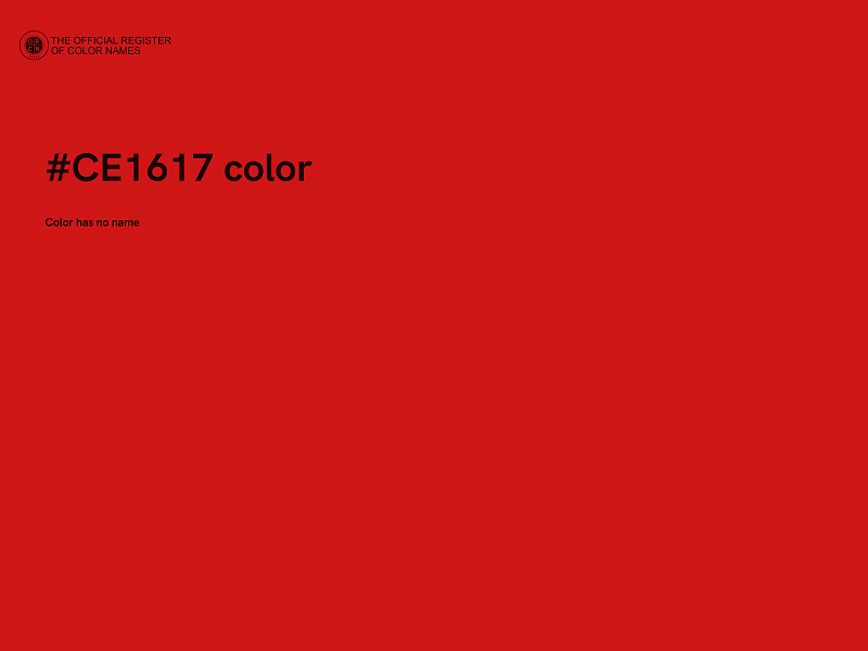 #CE1617 color image
