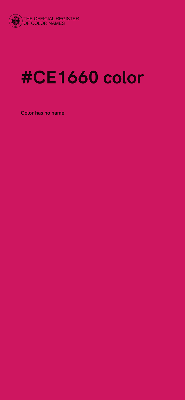 #CE1660 color image