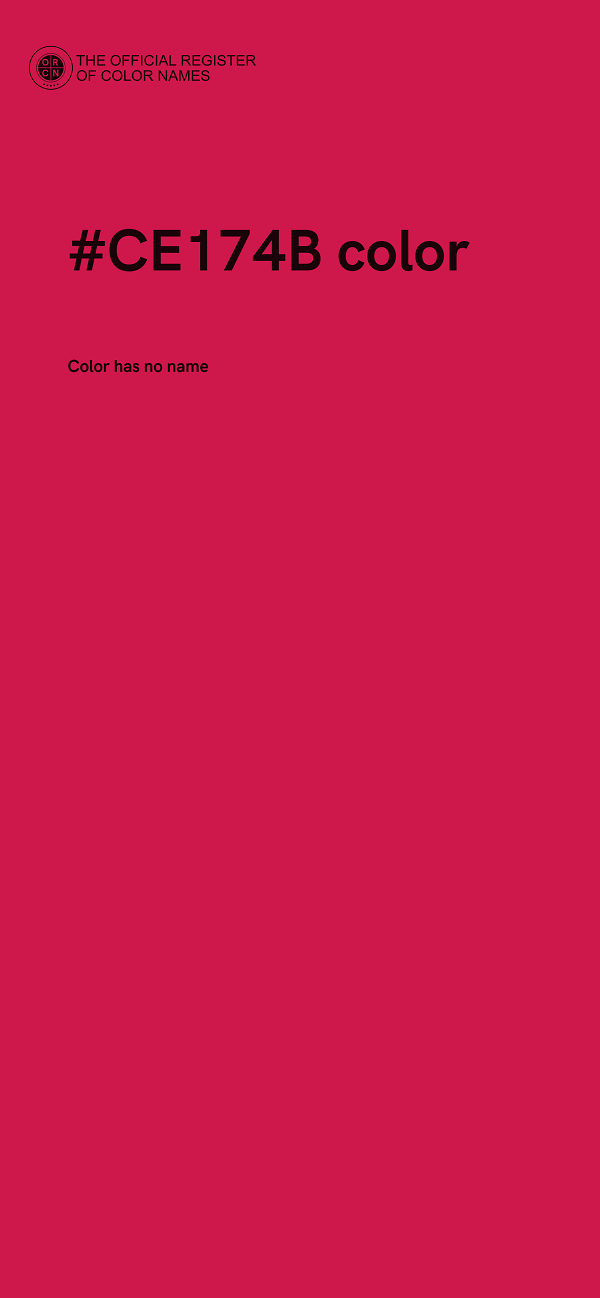 #CE174B color image