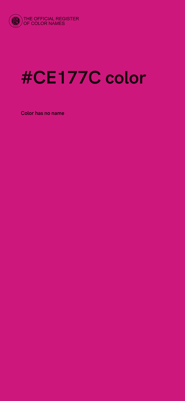 #CE177C color image