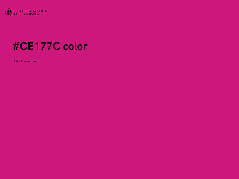 #CE177C color image