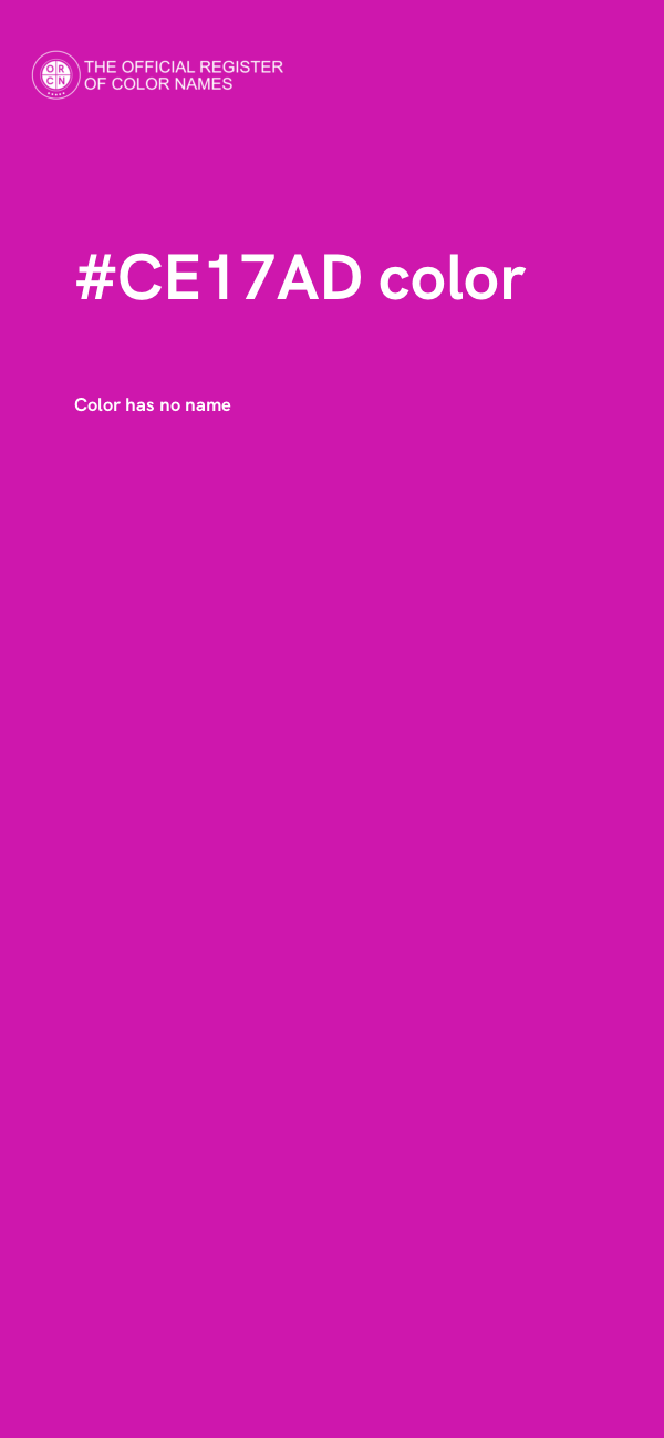 #CE17AD color image