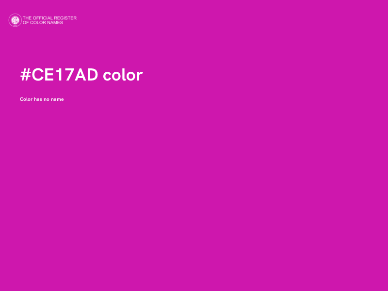 #CE17AD color image