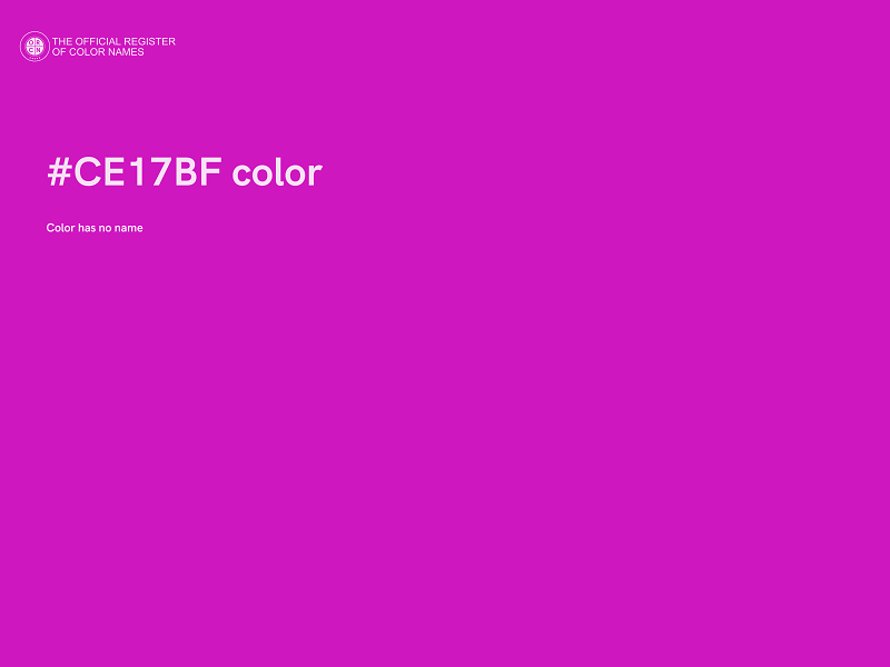 #CE17BF color image