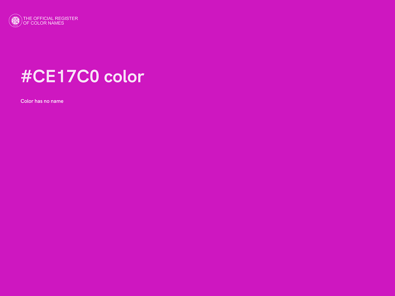 #CE17C0 color image