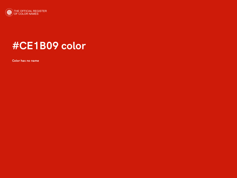 #CE1B09 color image