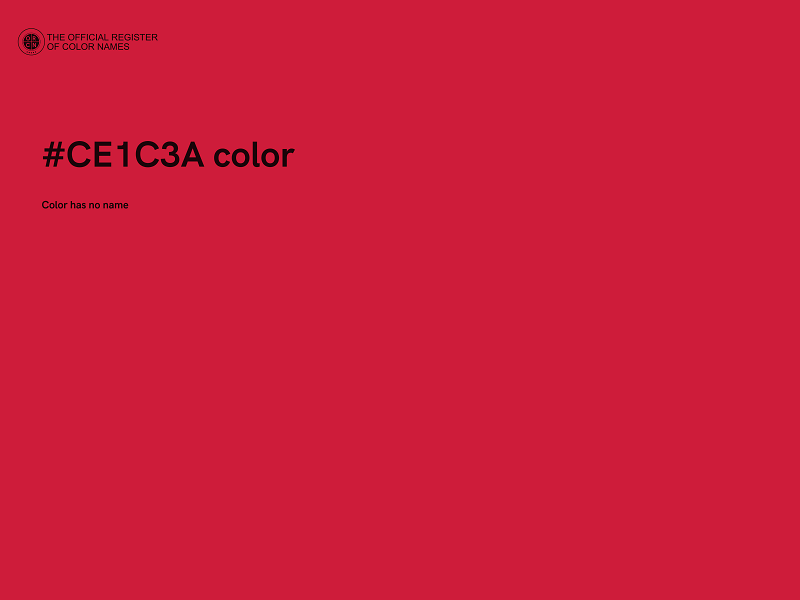 #CE1C3A color image
