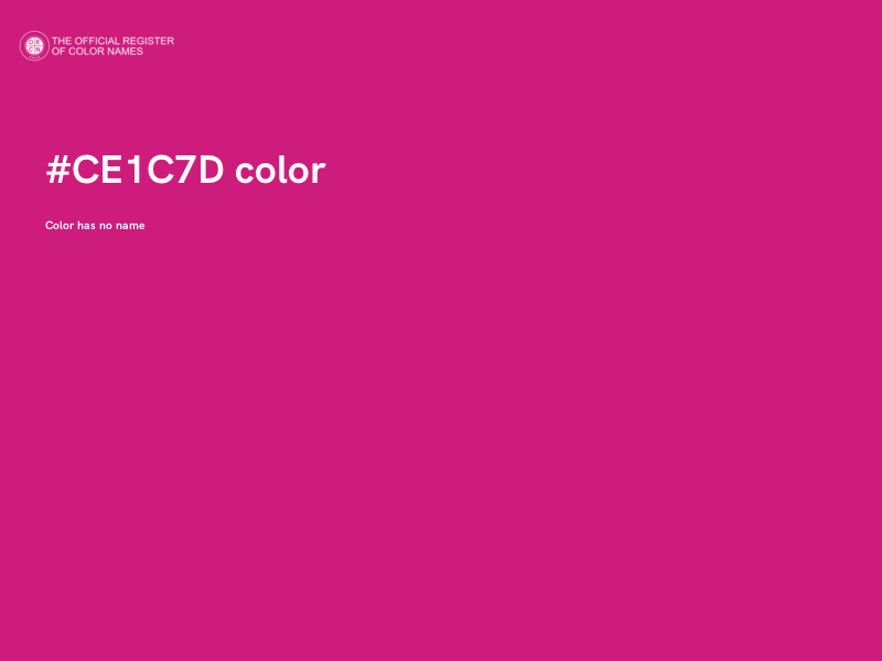 #CE1C7D color image
