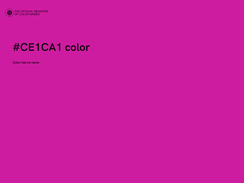 #CE1CA1 color image
