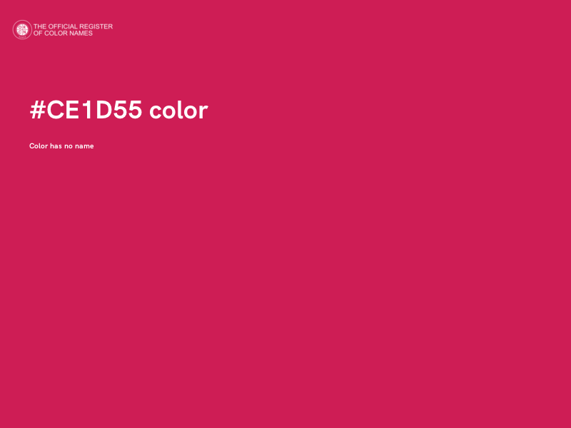 #CE1D55 color image