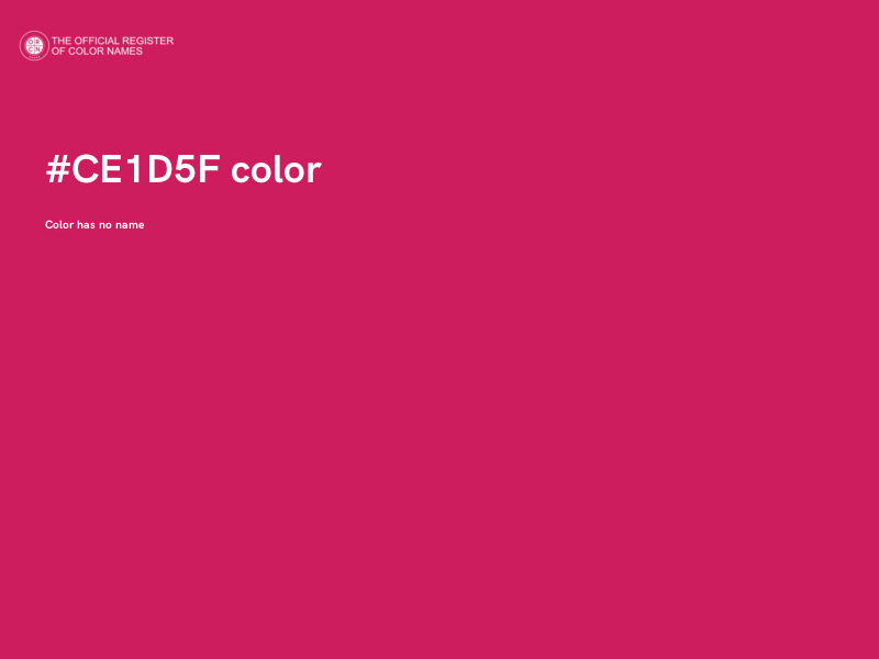 #CE1D5F color image