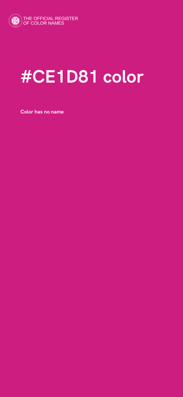 #CE1D81 color image