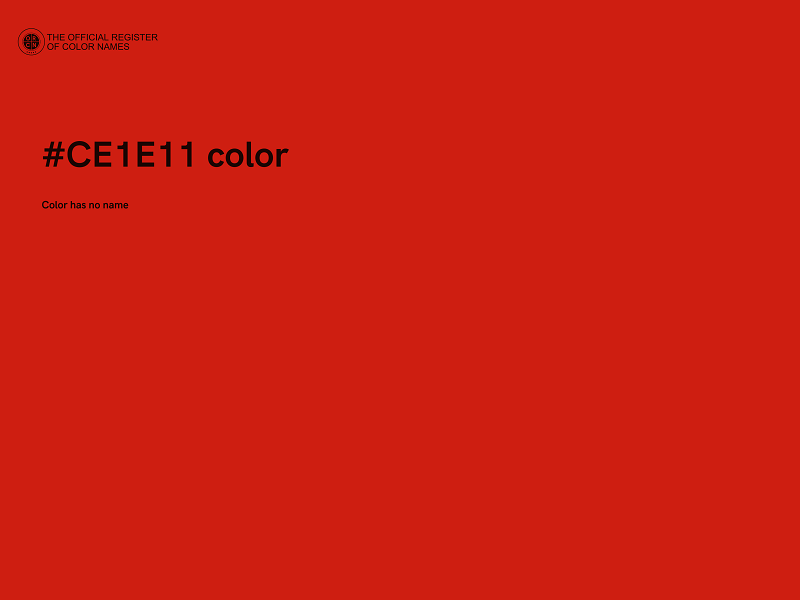 #CE1E11 color image