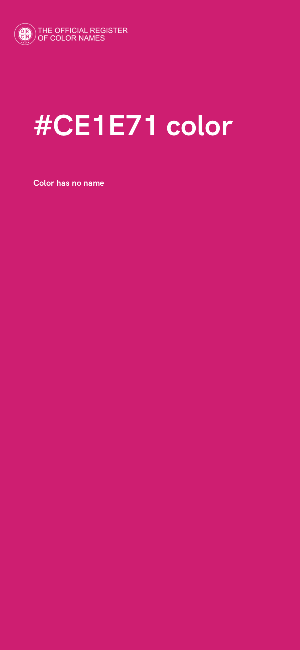 #CE1E71 color image