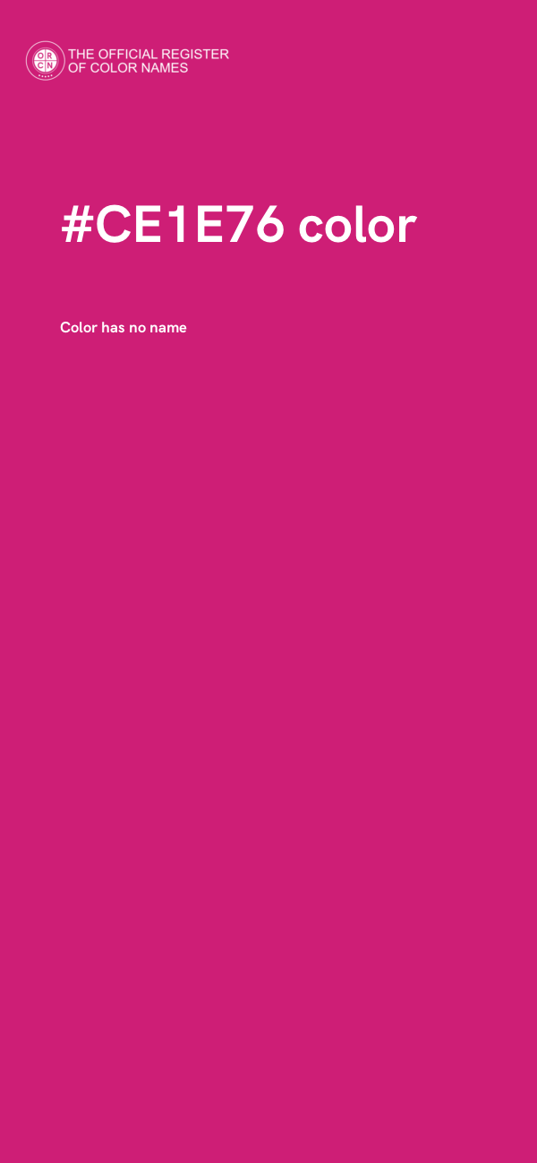 #CE1E76 color image