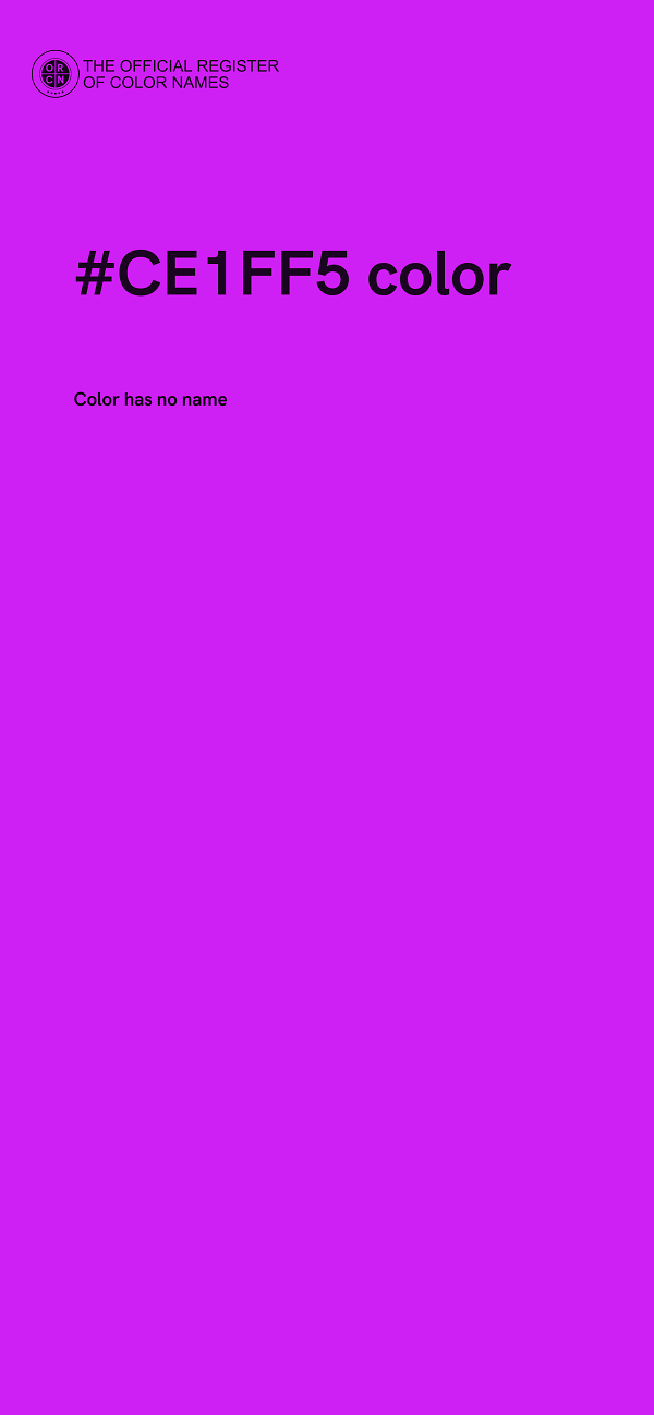 #CE1FF5 color image