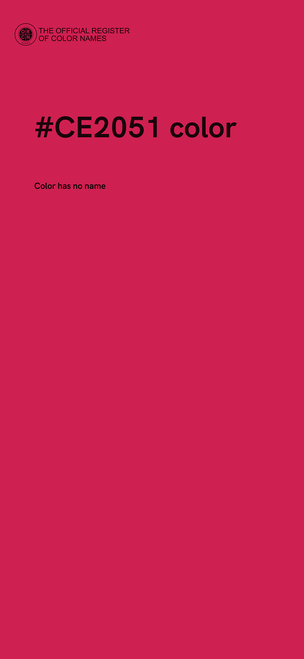 #CE2051 color image