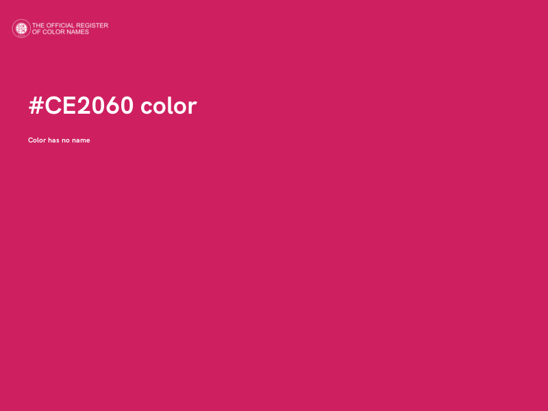 #CE2060 color image