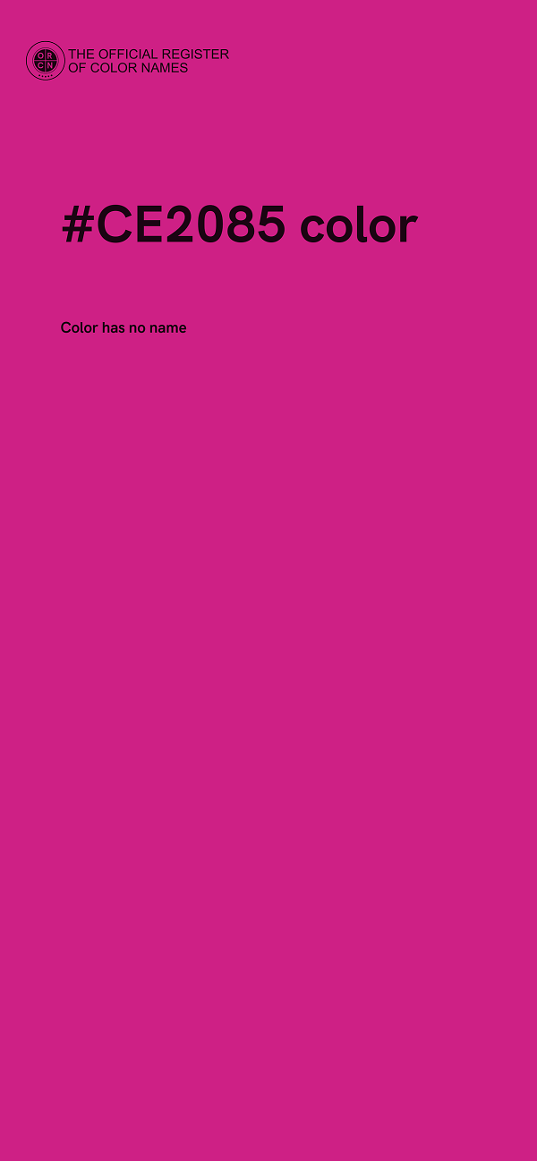 #CE2085 color image