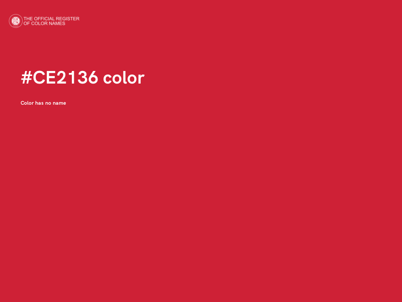 #CE2136 color image