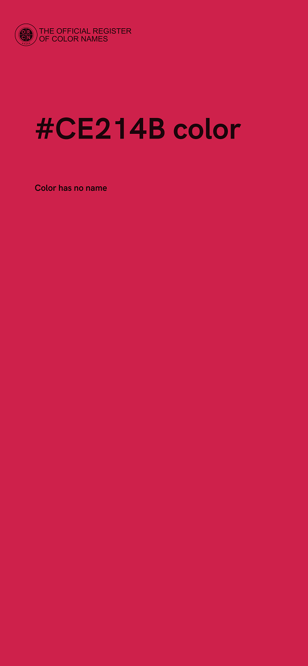 #CE214B color image