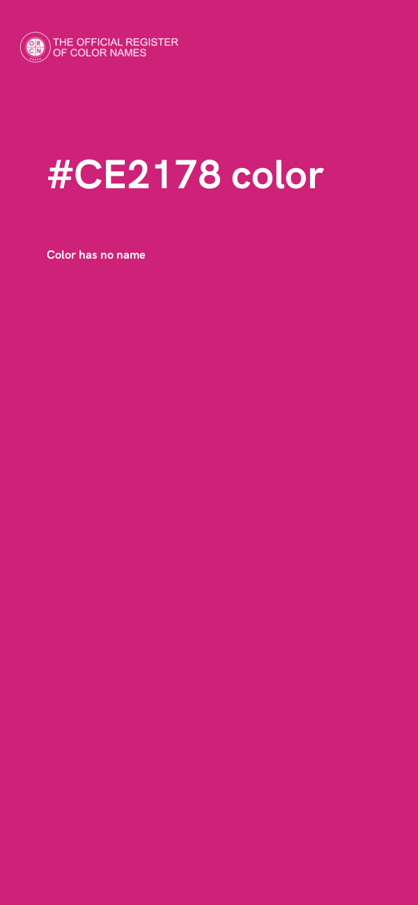 #CE2178 color image