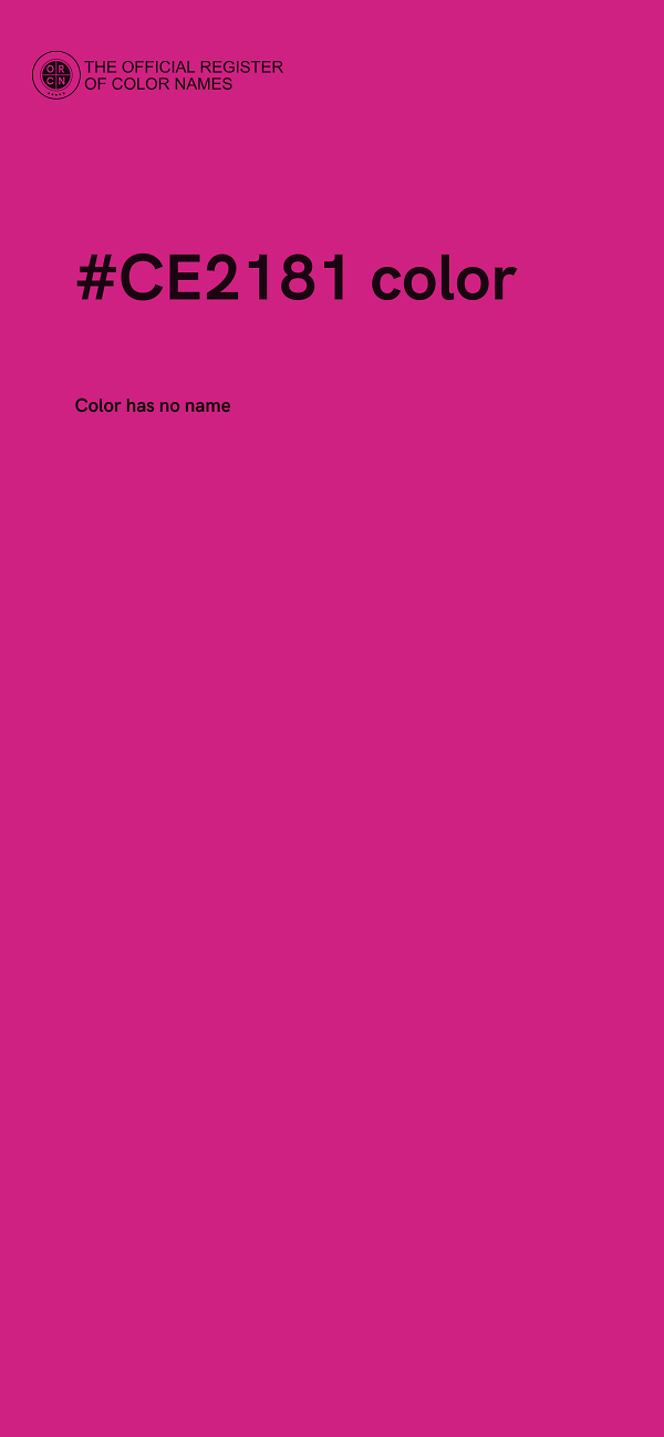 #CE2181 color image