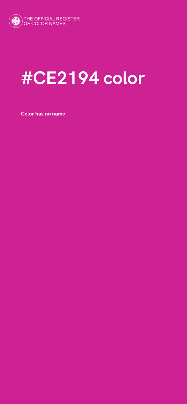 #CE2194 color image