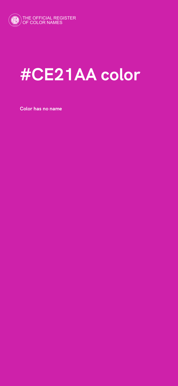 #CE21AA color image