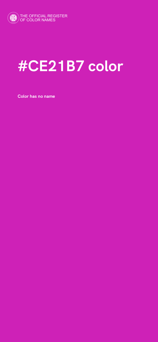 #CE21B7 color image