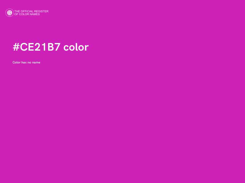 #CE21B7 color image