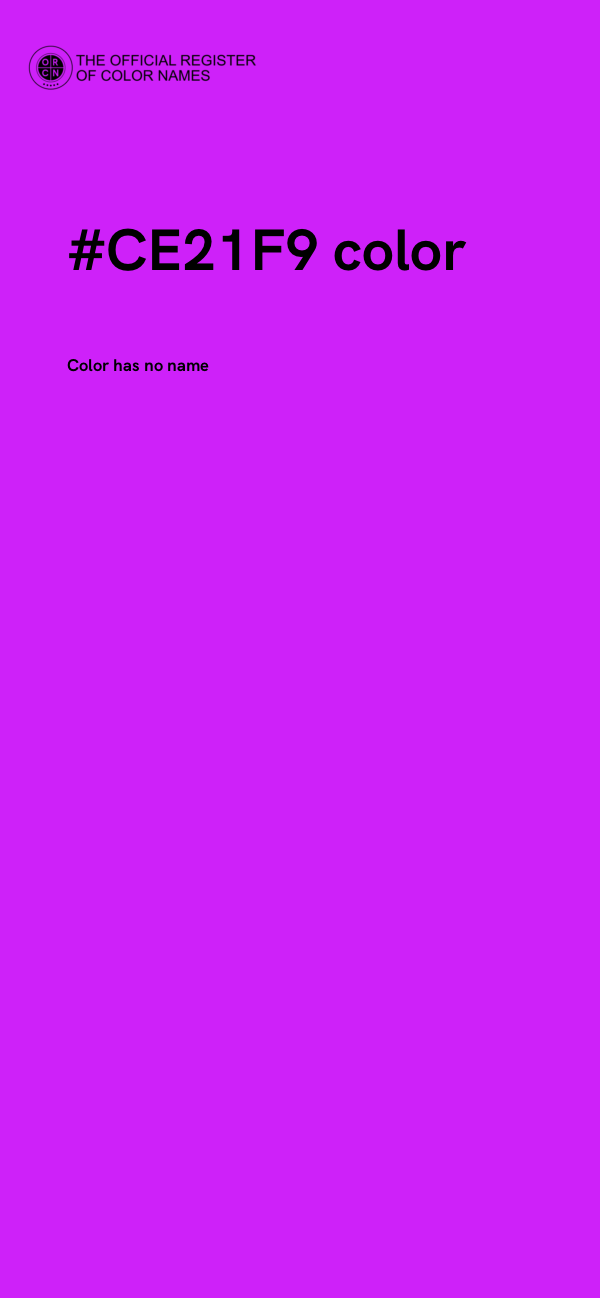 #CE21F9 color image