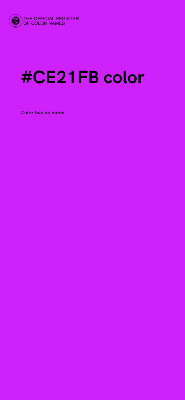 #CE21FB color image