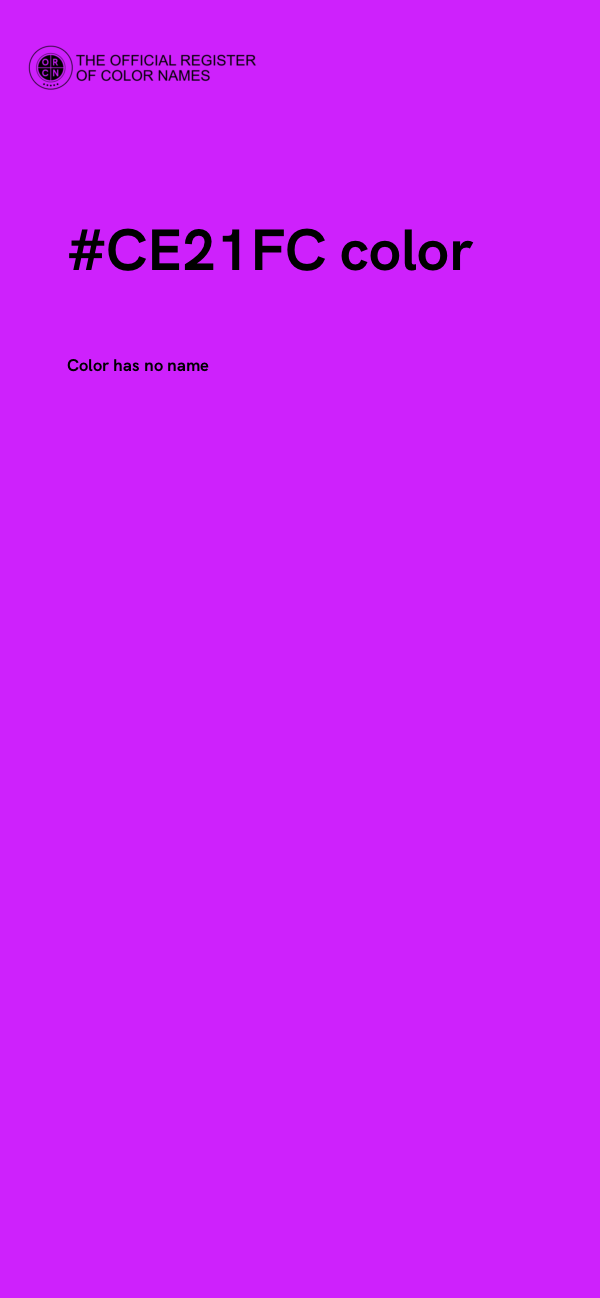 #CE21FC color image