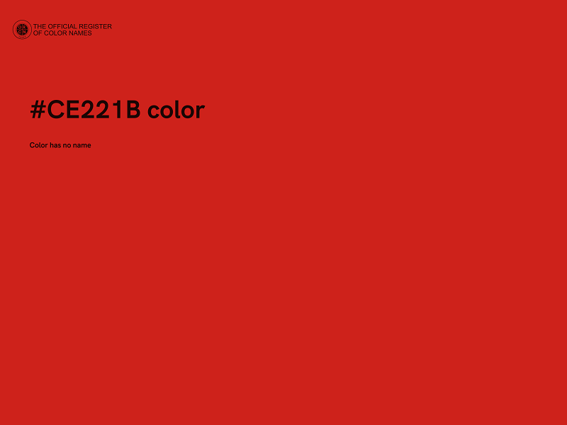 #CE221B color image