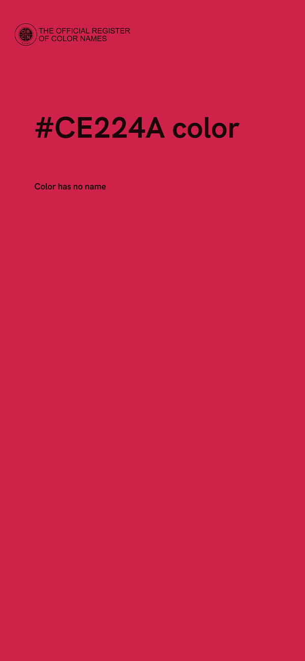 #CE224A color image
