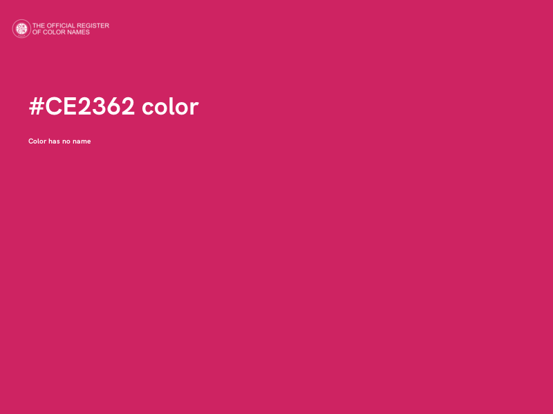 #CE2362 color image