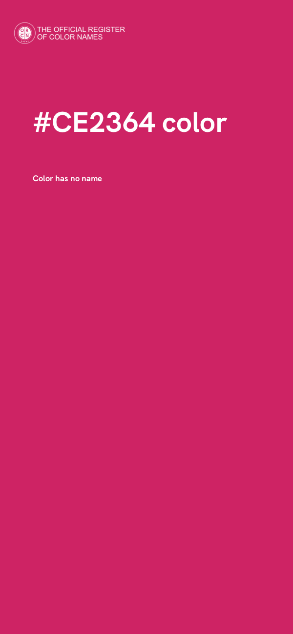#CE2364 color image