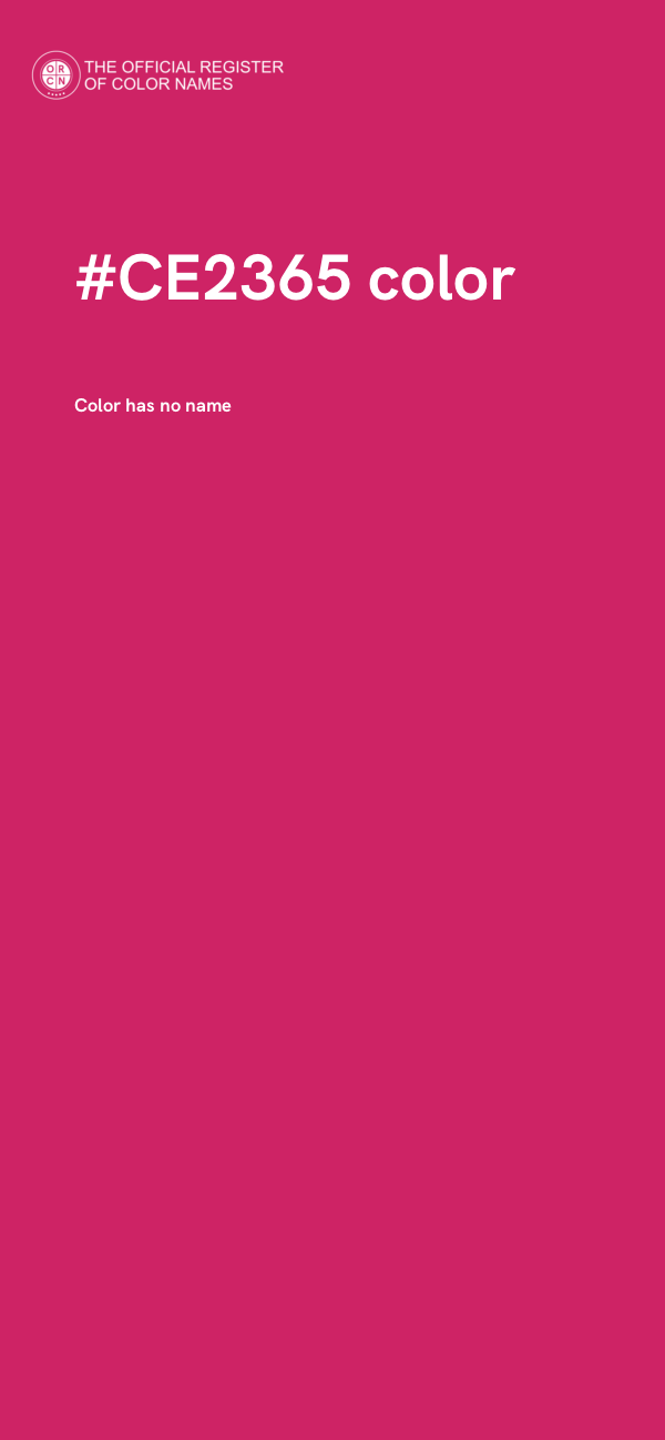 #CE2365 color image