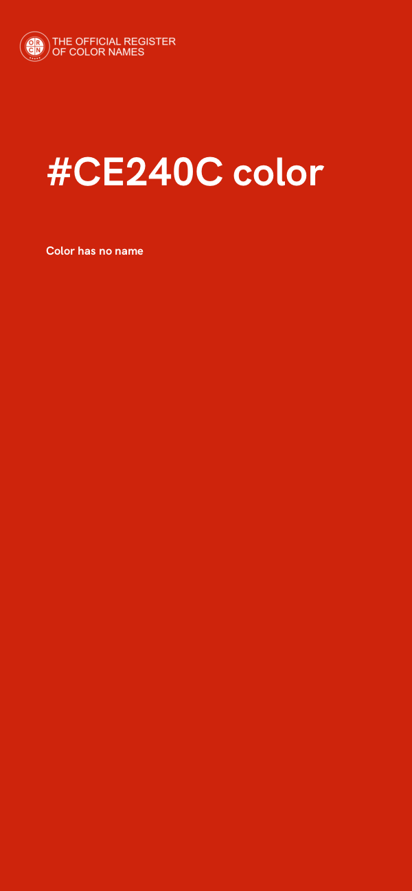 #CE240C color image