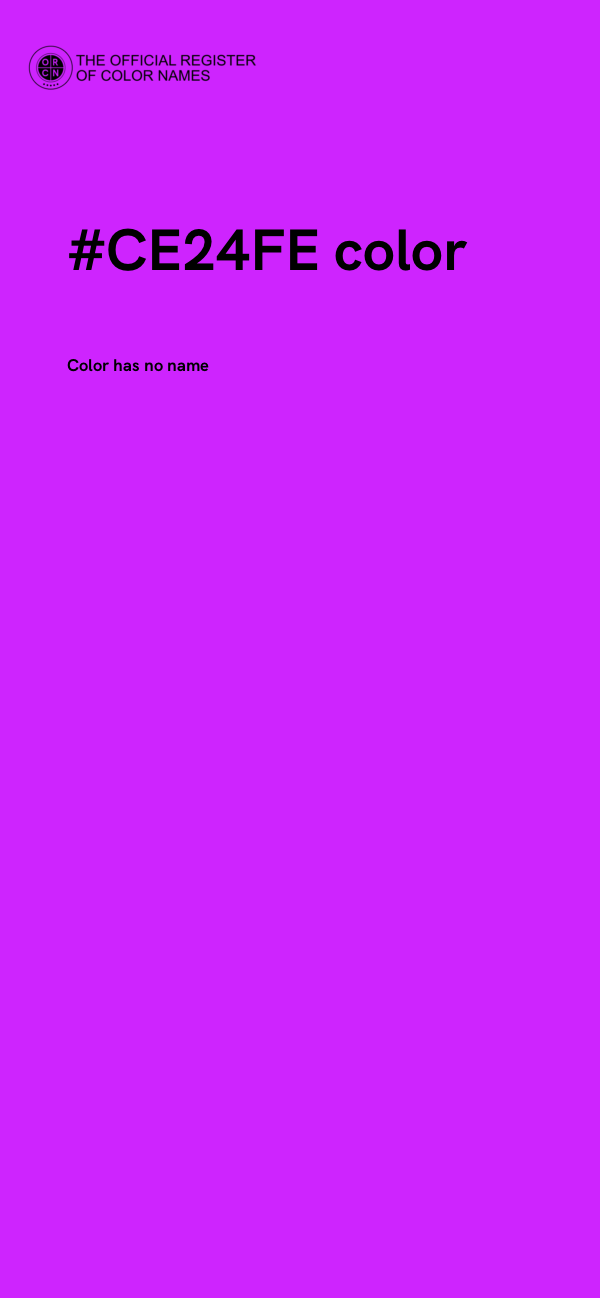 #CE24FE color image