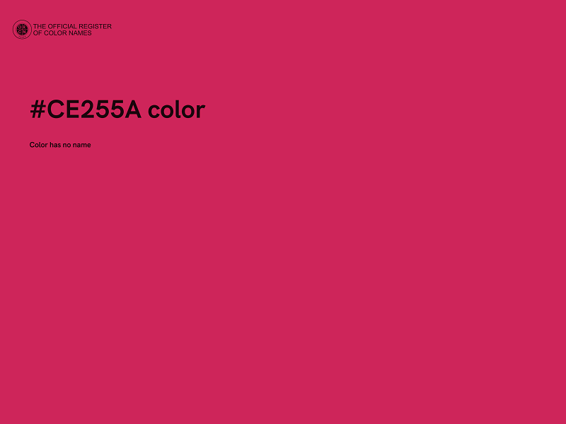 #CE255A color image