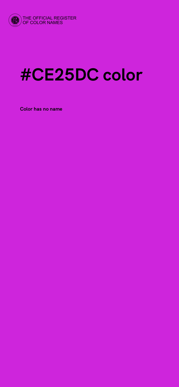 #CE25DC color image