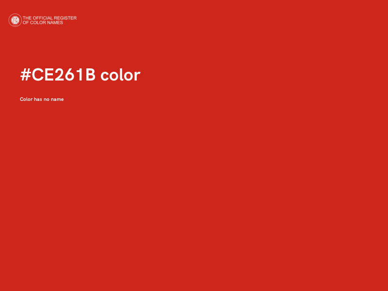 #CE261B color image